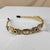 Fashion Geometric Alloy Inlay Artificial Pearls Rhinestones Hair Band