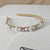 Fashion Geometric Alloy Inlay Artificial Pearls Rhinestones Hair Band