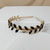 Fashion Geometric Alloy Inlay Artificial Pearls Rhinestones Hair Band