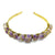 Fashion Geometric Amethyst Handmade Hair Band 1 Piece