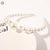 Fashion Geometric Artificial Pearl Plating Headwear 1 Piece