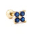 Fashion Geometric Brass Plating Zircon Ear Studs 1 Piece