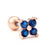 Fashion Geometric Brass Plating Zircon Ear Studs 1 Piece