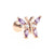 Fashion Geometric Brass Plating Zircon Ear Studs 1 Piece