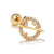 Fashion Geometric Brass Plating Zircon Ear Studs 1 Piece