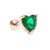 Fashion Geometric Brass Plating Zircon Ear Studs 1 Piece