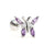 Fashion Geometric Brass Plating Zircon Ear Studs 1 Piece