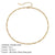 Fashion Geometric Chain Stainless Steel Gold Plated Necklace Wholesale