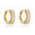 Fashion Geometric Circle Copper Gold-plated Micro Inlaid Zircon Earrings