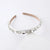 Fashion Geometric Cloth Inlay Rhinestones Hair Band