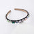 Fashion Geometric Cloth Inlay Rhinestones Hair Band