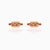 Fashion Geometric Coke Hamburger Brass Inlaid Zircon Ear Studs 1 Pair