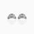 Fashion Geometric Coke Hamburger Brass Inlaid Zircon Ear Studs 1 Pair