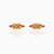 Fashion Geometric Coke Hamburger Brass Inlaid Zircon Ear Studs 1 Pair