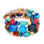 Fashion Geometric Color Block Alloy Natural Stone Women's Bracelets