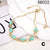 Fashion Geometric Copper Artificial Gemstones Bracelets In Bulk