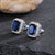 Fashion Geometric Copper Artificial Gemstones Earrings Ear Studs