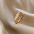 Fashion Geometric Copper Artificial Pearls Zircon Open Ring In Bulk