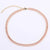 Fashion Geometric Copper Choker Inlay Zircon Copper Necklaces