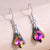 Fashion Geometric Copper Crystal Earrings