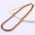 Fashion Geometric Copper Gold Plated Zircon Necklace