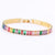 Fashion Geometric Copper Inlay Zircon Bracelets