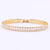 Fashion Geometric Copper Inlay Zircon Bracelets