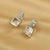 Fashion Geometric Copper Inlay Zircon Dangling Earrings 1 Pair