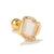 Fashion Geometric Copper Inlay Zircon Ear Studs 1 Piece