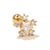 Fashion Geometric Copper Inlay Zircon Ear Studs 1 Piece