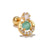 Fashion Geometric Copper Inlay Zircon Ear Studs 1 Piece