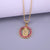 Fashion Geometric Copper Pendant Necklace In Bulk