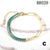 Fashion Geometric Copper Plating Artificial Gemstones Bracelets