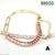 Fashion Geometric Copper Plating Artificial Gemstones Bracelets