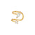 Fashion Geometric Copper Plating Zircon Ear Clips 1 Piece