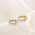 Fashion Geometric Copper Plating Zircon Earrings 1 Pair