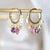 Fashion Geometric Copper Plating Zircon Earrings 1 Pair