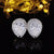 Fashion Geometric Copper Zircon Earrings 1 Pair