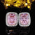 Fashion Geometric Copper Zircon Earrings 1 Pair