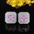 Fashion Geometric Copper Zircon Earrings 1 Pair