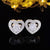 Fashion Geometric Copper Zircon Earrings 1 Pair