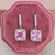 Fashion Geometric Copper Zircon Earrings 1 Pair