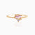 Fashion Geometric Copper Zircon Rings In Bulk