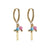 Fashion Geometric Cross Earrings Women's Titanium Steel Earrings Wholesale