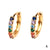 Fashion Geometric Diamond Copper Artificial Gemstones Earrings