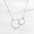 Fashion Geometric Double Circle Stainless Steel Women's Necklace Clavicle Chain