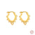 Fashion Geometric Gold Plated Sterling Silver No Inlaid Earrings