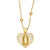 Fashion Geometric Heart Copper 18k Gold Plated Necklace In Bulk