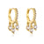 Fashion Geometric Inlaid Zircon Copper Zircon Earrings