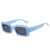 Fashion Geometric Leopard Ac Square Full Frame Women's Sunglasses